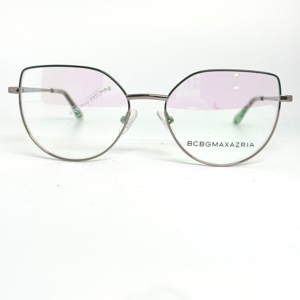 BCBGMAXAZRIA Cat Eye Eyeglasses Frames Esea Emerald Green Tortoise Italy‎ 21261